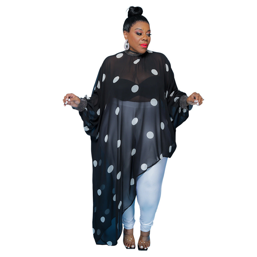 Plus size winter top cloak